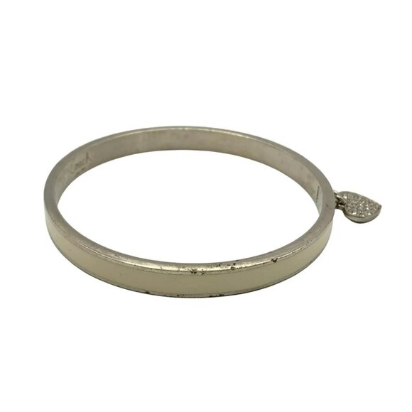 Auth COACH - Silver Cream Hardware Bangle - Picture 3 of 4